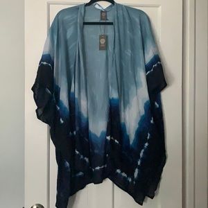 NWT Vince Camuto Tie Dye Kimono/Beach Coverup